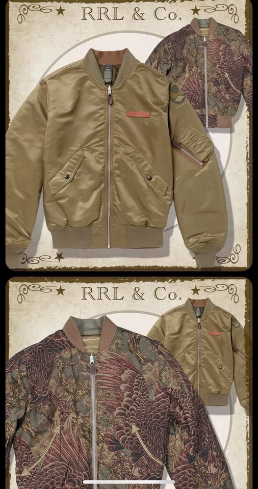 RRL XL Double RL Flieger Jacke Ralph Lauren Wendejacke Rarität in Berlin