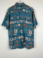 Vintage Crazy Pattern Baumwoll Hemd - Retro Shirt - 90s - Gr. M Niedersachsen - Neuenhaus Vorschau