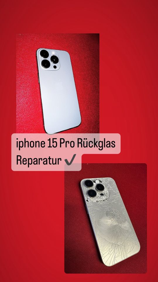 APPLE IPHONE Rückglas / Backcover Reparatur durch Lasertechnik ✅ in Bückeburg