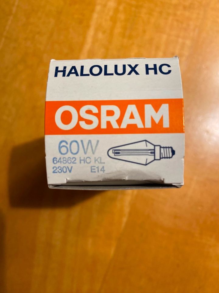 Osram Halolux HC Kerzenglühlampe in Prismenform, 60W, E14 klar in Schwanstetten