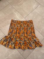 H&M Rock 36 S orange gemustert mit Blumen bunt Berlin - Mitte Vorschau
