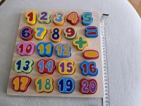 Großes Holz Zahlen Puzzle von Playtive Junior Nordrhein-Westfalen - Velbert Vorschau