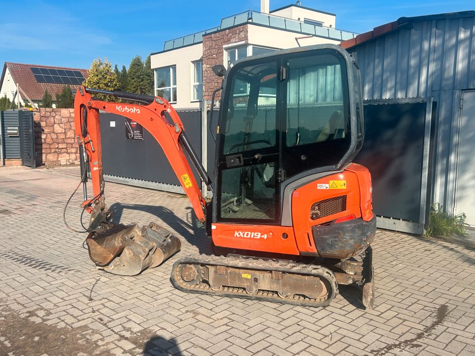 Kubota KX019-4 Minibagger Kettenbagger Bagger 2015 Löffelpaket in Harthausen