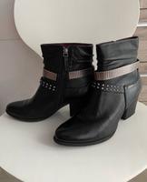 Neuwertige Echt-Leder Tamaris Stiefeletten, schwarz, Gr. 39 Saarland - Saarlouis Vorschau