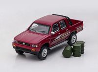 Modellauto Toyota Hilux 1993 in 1/64 mit Fässern in Weinrot Baden-Württemberg - Murr Württemberg Vorschau