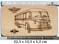 DDR Bus Frühstücksbrettchen, gelasert Sachsen - Lengefeld Vorschau