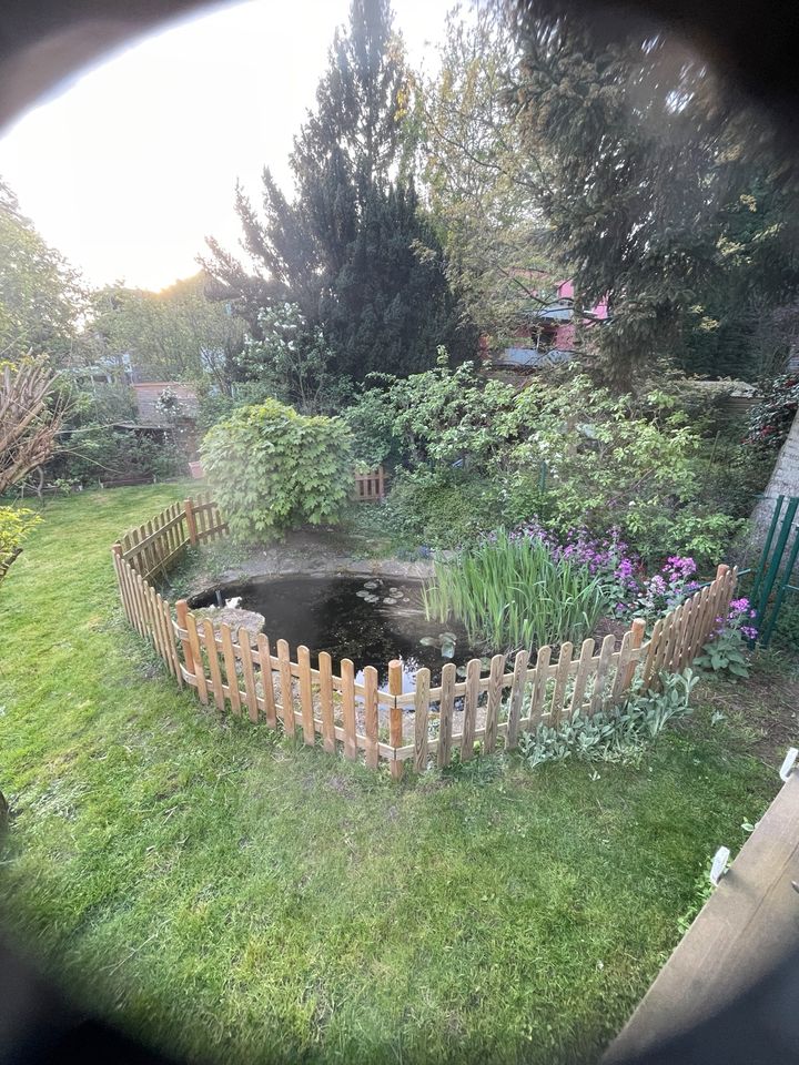 Holz Zaun Garten Zaun abgebaut in Düsseldorf