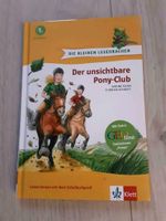 Kinderbuch Pferde "Der unsichtbare Pony-Club" sehr guter Zustand Sachsen-Anhalt - Halle Vorschau