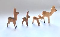 4 alte REHE 5 cm Krippenfigur Holz Erzgebirge München - Au-Haidhausen Vorschau