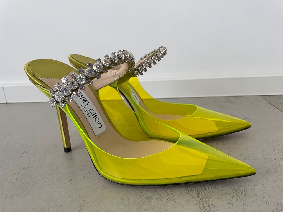 Jimmy Choo Pumps Bing 100 neon yellow neu 37,5 in Metzingen