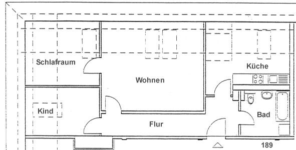 Helle 3-Raumwohnung unterm Dach in Waldnähe (206/189) in Bad Freienwalde