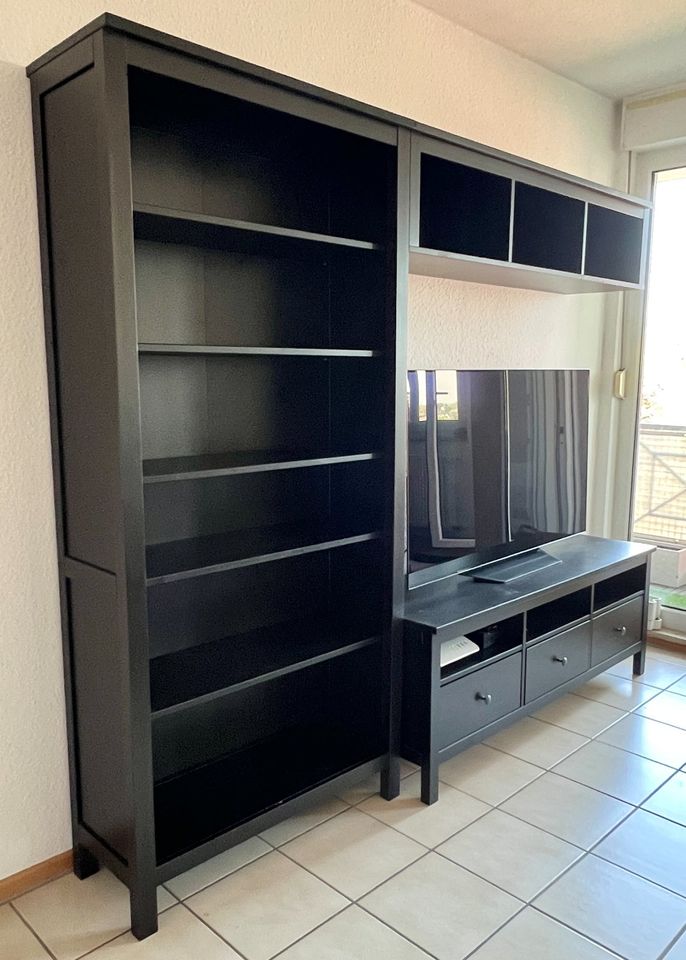 Ikea Hemnes Regal 90 x 197 x 37 Schwarz / Braun in Velbert