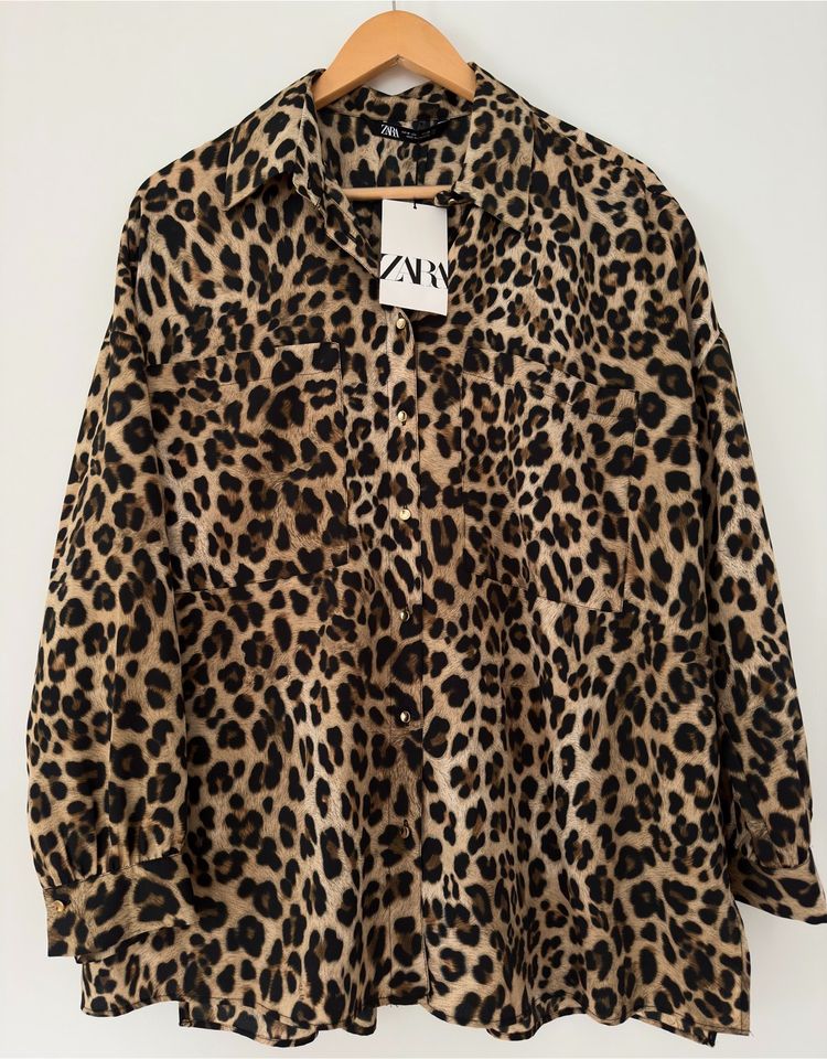 Damen Leoparden Bluse von ZARA, Gr. M, Neu mit Etikett in Trier