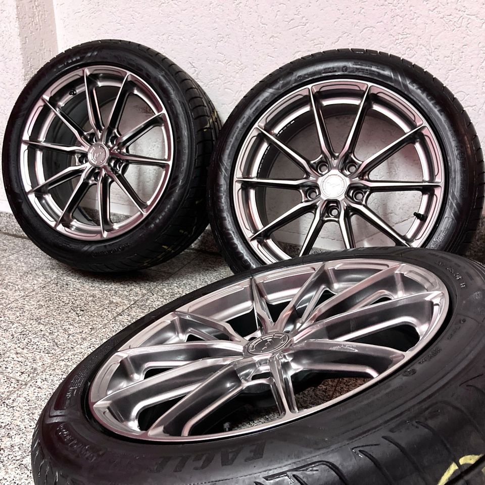 Japan Racing JR37 8x18 Zoll 5x120 ET35 BMW Felgen F10 5er E60 X3 in Berlin