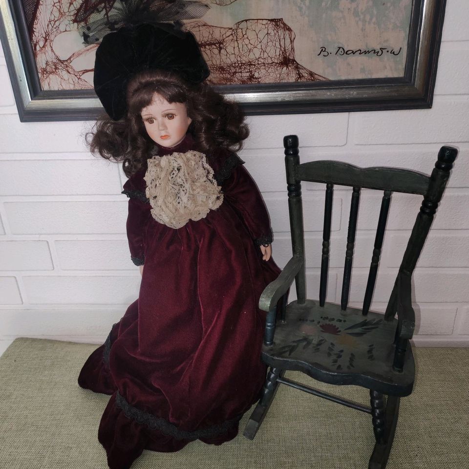 Schöne Doll  Porzellan Puppe von etwa 1995 in Hamburg