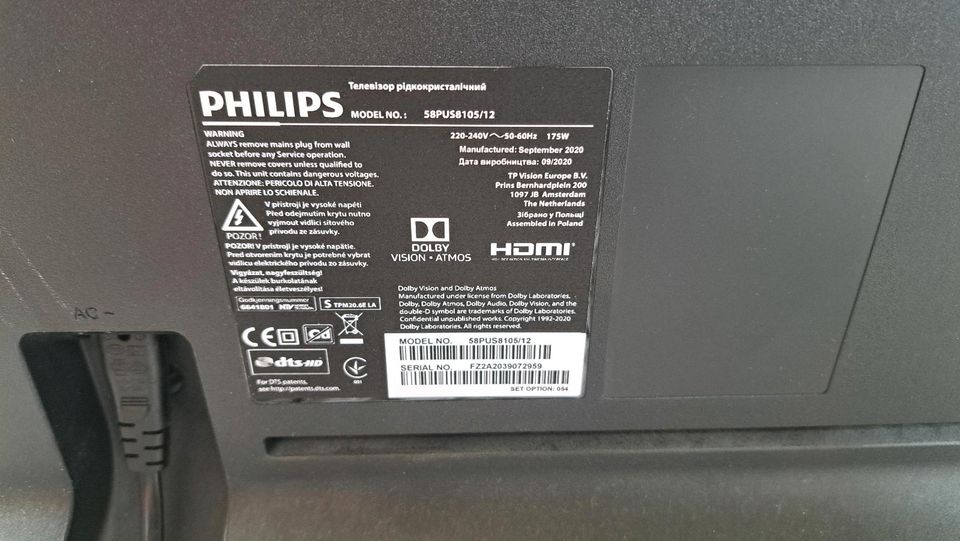 58 Zoll LED Fernseher Philips mit Ambilight. in Oelde