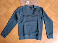 REPLAY Sweatshirt Neu, M, graublau,Logo-Aufnäher, 100% Baumwolle Baden-Württemberg - Bad Krozingen Vorschau