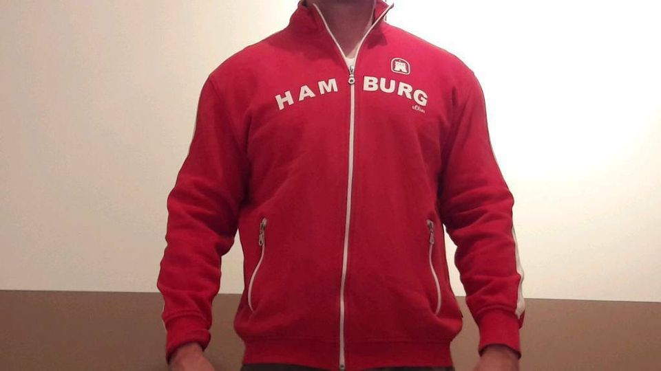 Hamburg-Jacke s.Oliver rot-weiß Größe XL rot weiss in Hamburg