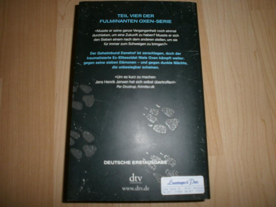 Jens Henrik Jensen Buch OXEN LUPUS Thriller sehr guter Zustand! in Hannover
