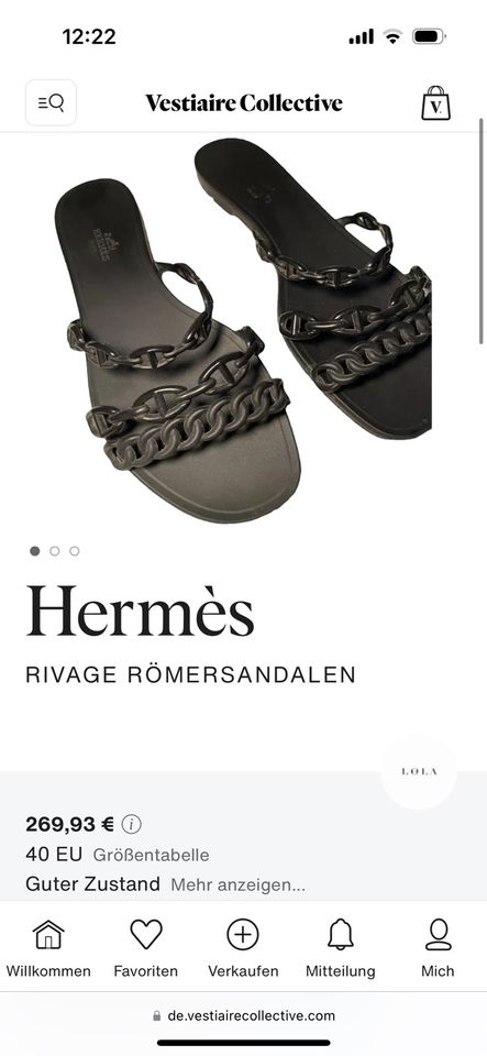 Hermes Rivage Sandalen Schuhe in Frankfurt am Main