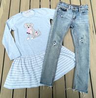 Set: LONGSLEEVE KLEID & Vintage Jeans Gr. 116/122 Berlin - Pankow Vorschau