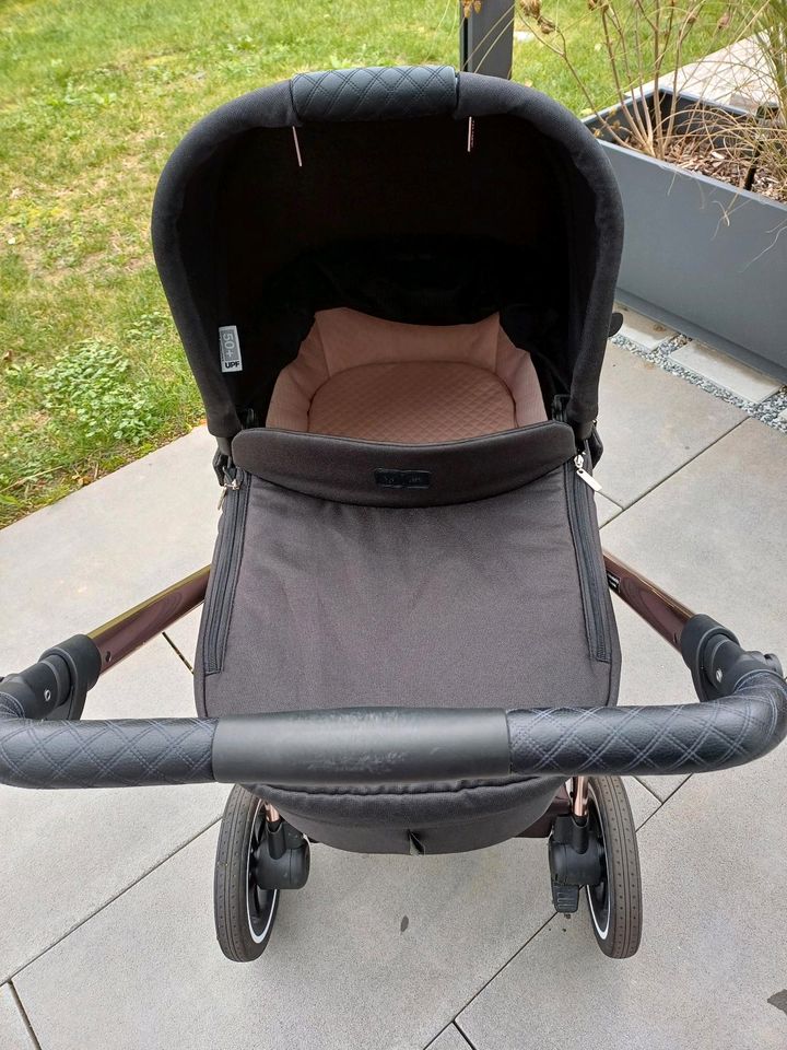 ABC Design Samba Kombi-Kinderwagen Diamond Schwarz Wanne & Buggy in Gau-Bischofsheim