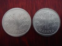 2x Silbermünzen, Finnland 1 Markkaa, 900er Silber, 13 Gramm Baden-Württemberg - Kippenheim Vorschau