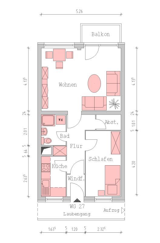 1 1/2 Zimmer Mietwohnung zentral in Tornesch gelegen in Tornesch