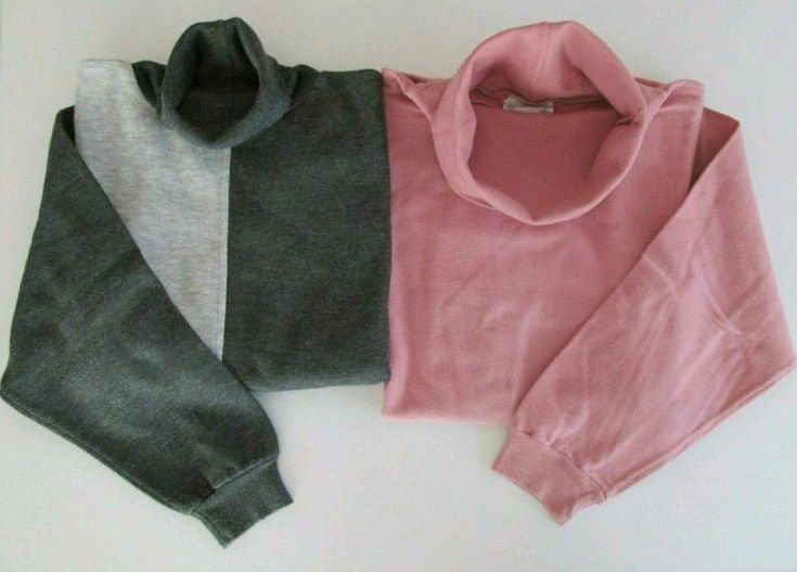 Sweatshirt Rolli grau Gr. 152/158, rosa 164/170 Rollkragen Shirt in Beverungen