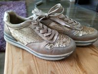 Sneaker,gold, Pailletten, Gr.35, neuwertig Nordrhein-Westfalen - Augustdorf Vorschau