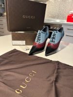 Original Gucci High Heels Oxford Wingtip tricolor leather pointed Wuppertal - Cronenberg Vorschau