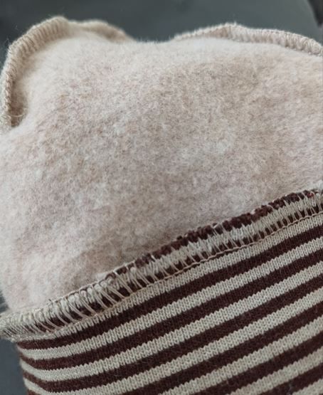 Baby Beanie Mütze Handmade innen weich aufgerauht Umfang 39 cm in Köln