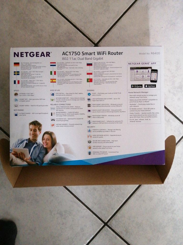 Smart WiFi (WLAN 802.11ac Dual Band) Router von Netgear (AC1750) in Harrislee