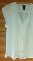 1 x Bluse H&M, weiß gemustert,  Gr L Bayern - Immenstadt Vorschau