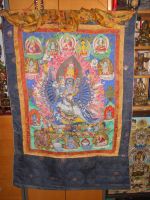 Yamanthaka Thangka sehr groß! Alt Indien Tibet Nepal Meditation Bayern - Hergensweiler Vorschau