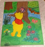 Wandbild "Winnie the Pooh" (von mir gemalt) Brandenburg - Brandenburg an der Havel Vorschau