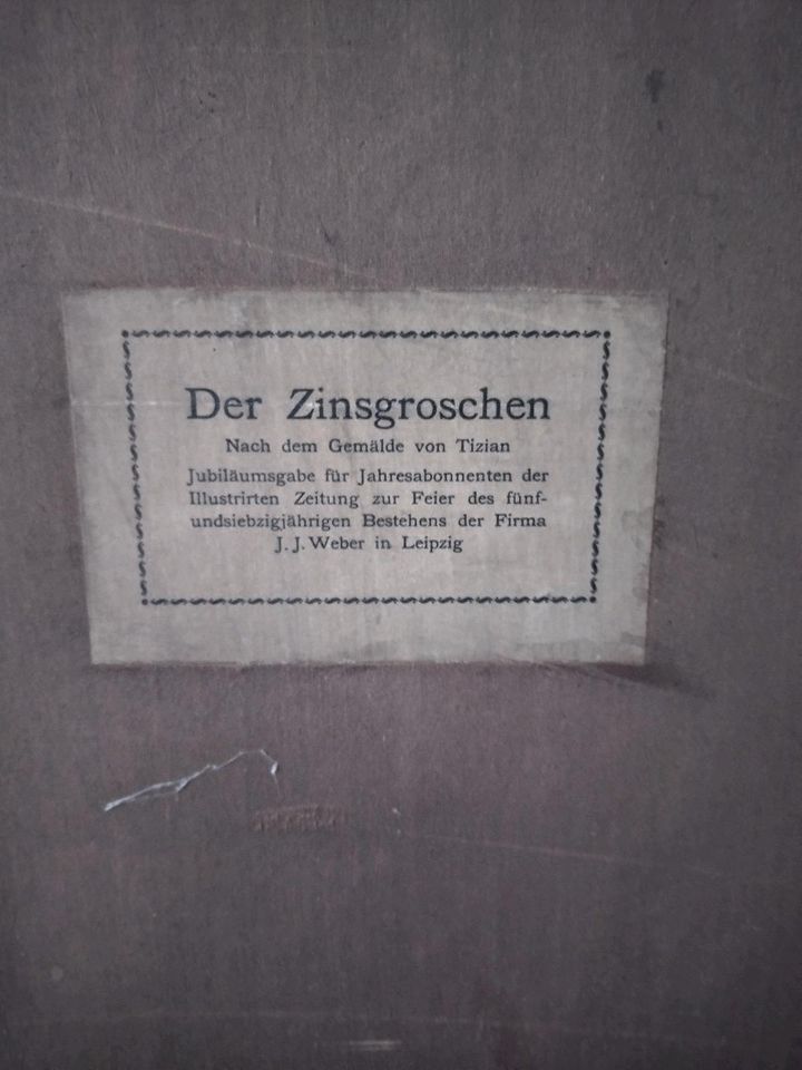 Kunstdruck im Goldrahmen in Leipzig