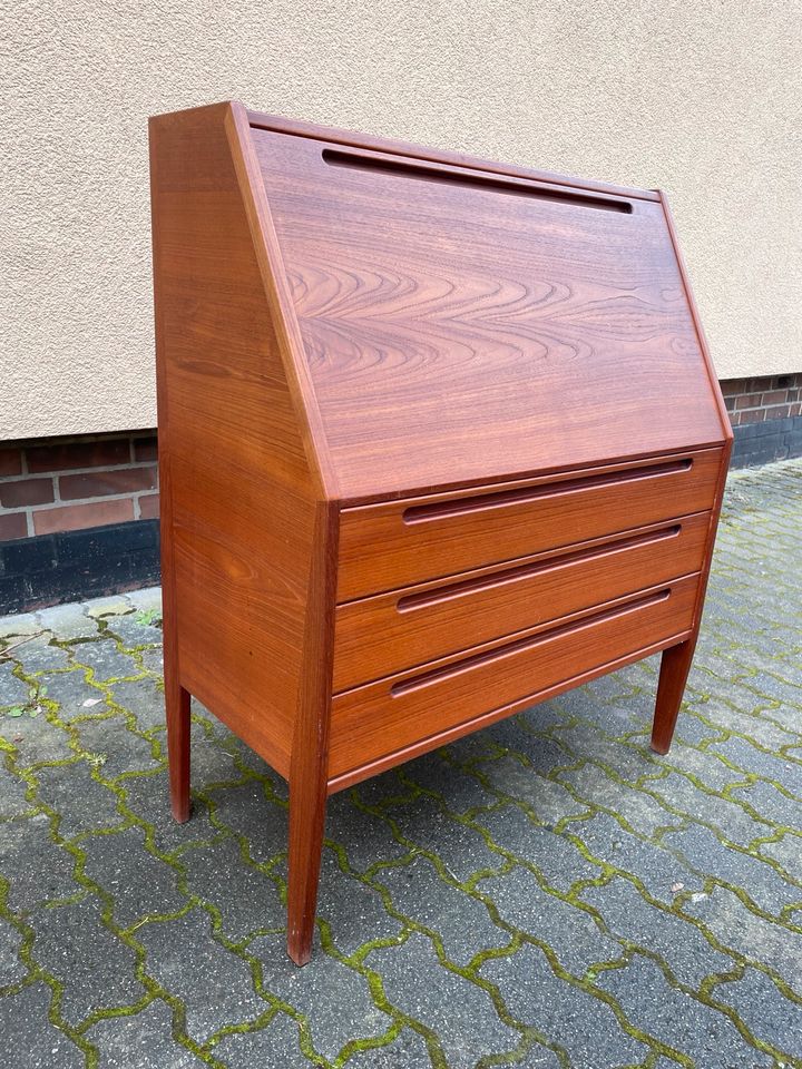 ◤ Nils Jonsson Tørring Møbler Teak Sekretär Teakholz Schreibtisch Büro Vintage Retro Kommode anrichte Desk mid Century Dänisch Design Danish 50er 60er 70er Sideboard Schrank in Berlin