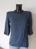 Longsleeve blau gemustert Halbarm Gr.38 Zero Baden-Württemberg - Friedrichshafen Vorschau