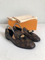 Louis Vuitton LV Loafer Mules Mokassins Schuhe Slides 37 Monogram Neuhausen-Nymphenburg - Nymphenburg Vorschau