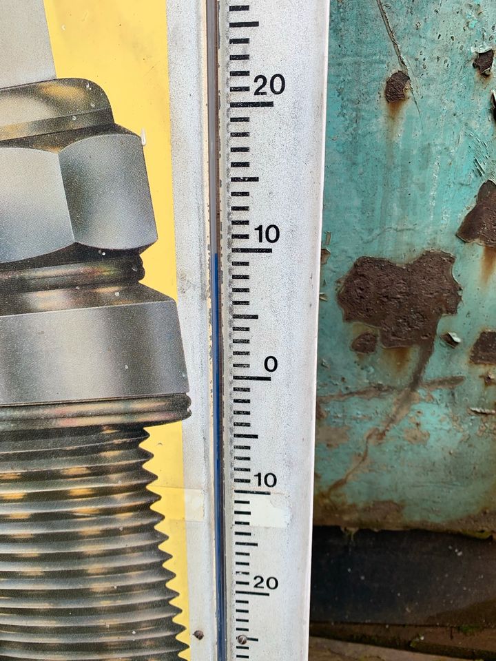 Alter Eyquem Thermometer Blechschild in Wadgassen