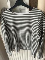 Pullover Sweater 36 H&M Khaki weiß gestreift Niedersachsen - Lathen Vorschau