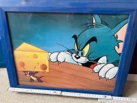 Bild Kinderzimmer von „Tom und Jerry“ blauer Holztahmen 47x37 cm Brandenburg - Frankfurt (Oder) Vorschau