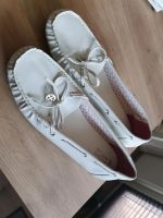 Schuhe Slipper weiß Gr. 42 kaum getragen Bayern - Fensterbach Vorschau