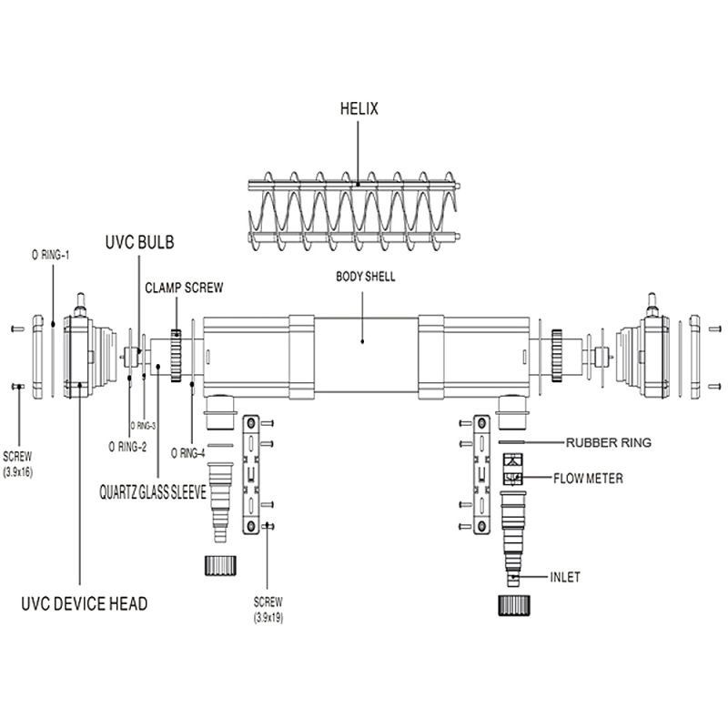 Teichklärer 6000 l/h / 72 W UVC, Vorklärgerät für Teichfilter in Gladbeck