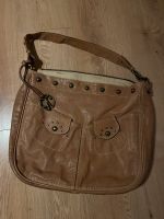 Coccinelle Schultertasche Tasche Cognac Shopper boho Hippie Leder Saarland - Beckingen Vorschau