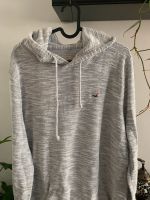 Hollister Kapuzen Pullover grau weiß meliert Hoodie Pullover M Hessen - Darmstadt Vorschau