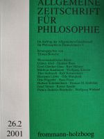 Allgemeine Zeitschrift für Philosophie, Heft 26.2/2001 Rheinland-Pfalz - Konz Vorschau