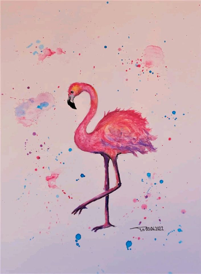 Sporthandtuch "Flamingo" ©TGabrielArt in Berlin