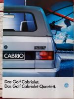 Autoprospekt 'Das Golf Cabriolet Quartett' Schleswig-Holstein - Hohwacht (Ostsee) Vorschau